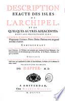 Description exacte des isles de l'Archipel et de quelques autres adjacentes