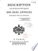 Description geographique des isles Antilles possédées par les Anglois