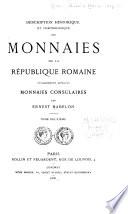 Description historique et chronologique des monnaies de la République romaine