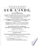Description historique et géographique de l'Inde