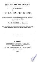 Description statistique du département de la Haute-Loire