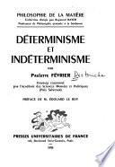 Déterminisme et indéterminisme