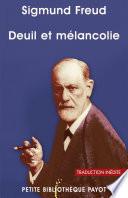 Deuil et mélancolie