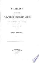 Deutsche Paraphrase des hohen Liedes