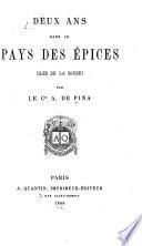 Deux ans dans le pays des épices (iles de la Sonde)