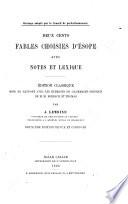 Deux cents fables choisies d'Ésope