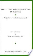 Deux littératures francophones en dialogue