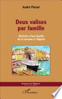 Deux valises par famille