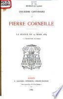 Deuxième centenaire de Pierre Corneille