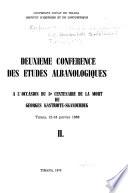 Deuxieme Conference des etudes albanologiques, Tirana, 12-18 janvier, 1968