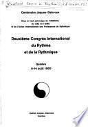 Deuxième Congrès international du rythme et de la rythmique, Genève, 9-14 août 1965