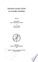 Deuxièmes Journées d'étude sur la plongée scientifique