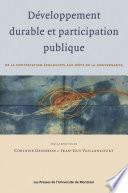 Développement durable et participation publique