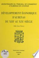 Développement économique d'Aubenas du XIIIe au XIXe siècle