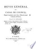 Devis général du Canal de l'Ourcq