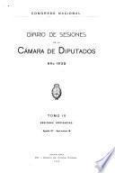 Diario de sesiones de la Cámara de Diputados