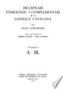 Diccionari etimològic i complementari de la llengua catalana