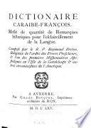 Dictionaire caraibe-français [français-caraibe]