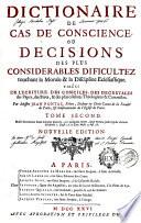 Dictionaire de cas de conscience