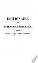 Dictionaire des sciences medicales