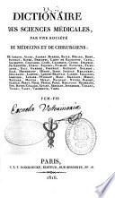 Dictionaire des sciences medicales