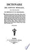 Dictionaire des sciences médicales