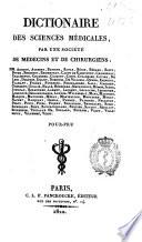 Dictionaire des sciences médicales