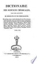 Dictionaire des sciences médicales