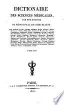 Dictionaire des sciences medicales