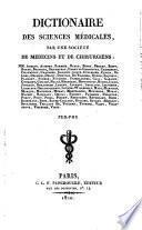 Dictionaire des sciences médicales