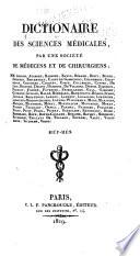 Dictionaire des sciences médicales