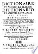 Dictionaire francois et italien