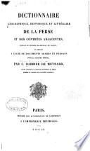 Dictionaire géographique, historique et littéraire de la Perse et des contrées adjacentes