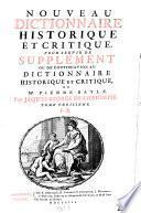 Dictionaire historique et critique. 5e ed. revue corr. et augm. Avec la vie de l'auteur par (Pierre) Des Maizeaux