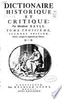 Dictionaire historique et crítique