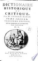 Dictionaire historique et critique,