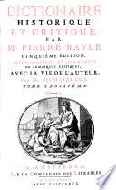 Dictionaire Historique Et Critique