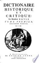 Dictionaire historique et critique