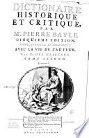 Dictionaire historique et critique