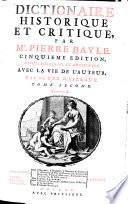 Dictionaire historique et critique