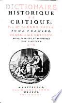 Dictionaire historique et critique, par Mr. Pierre Bayle