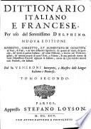 Dictionaire Italien et François