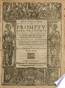 Dictionaire: ou Promptuaire françois- flameng