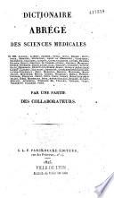 Dictionaire [sic] abrégé des sciences médicales