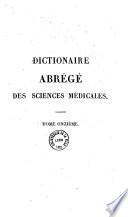 Dictionaire [sic] abrégé des sciences médicales