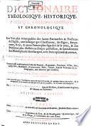 Dictionaire theologique, historique, ...