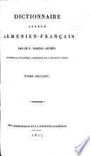 Dictionnaire abrégé français-arménien