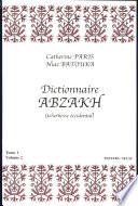 Dictionnaire abzakh, tcherkesse occidental