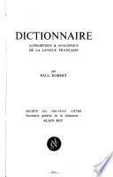 Dictionnaire alphabétique et analogique de la langue française