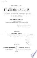 Dictionnaire anglais-français à l'usage des établissements d'instruction publique et des gens du monde